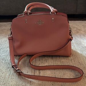 Coach Baby Pink Leather Satchel Bag